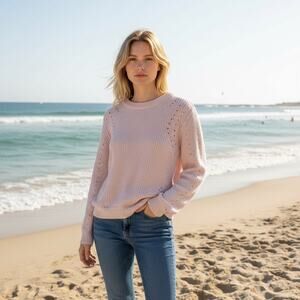 Ro & De Blush Knit Pullover New Sample- so no size tag